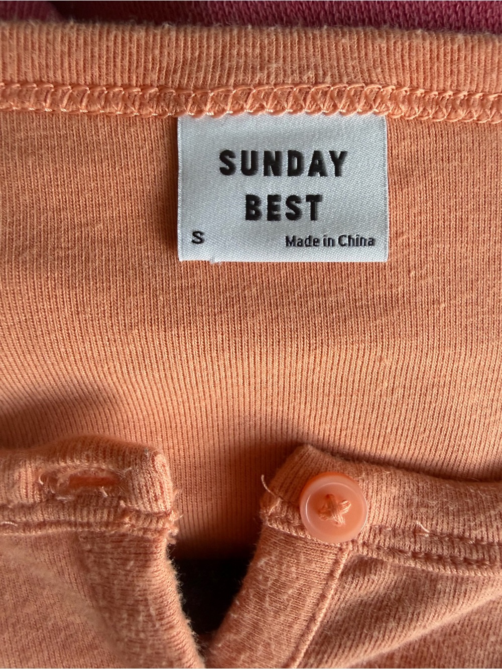 Sunday Best Pastel Orange Cardigan Top - Picture 2 of 4